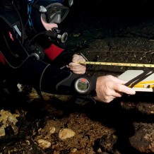 Eric Hutcheson collecting survey data. photo by Kristi Bernot